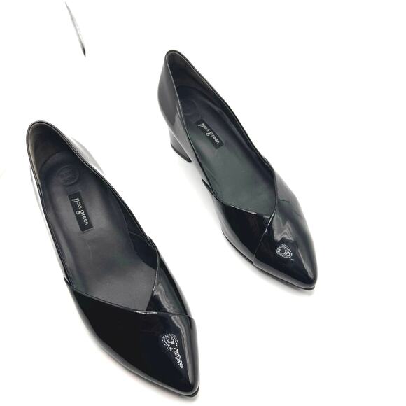 Paul Green black patent leather Rendi Pointed Toe Slip On Pumps 5.5 ( US 8) - Picture 6 of 16